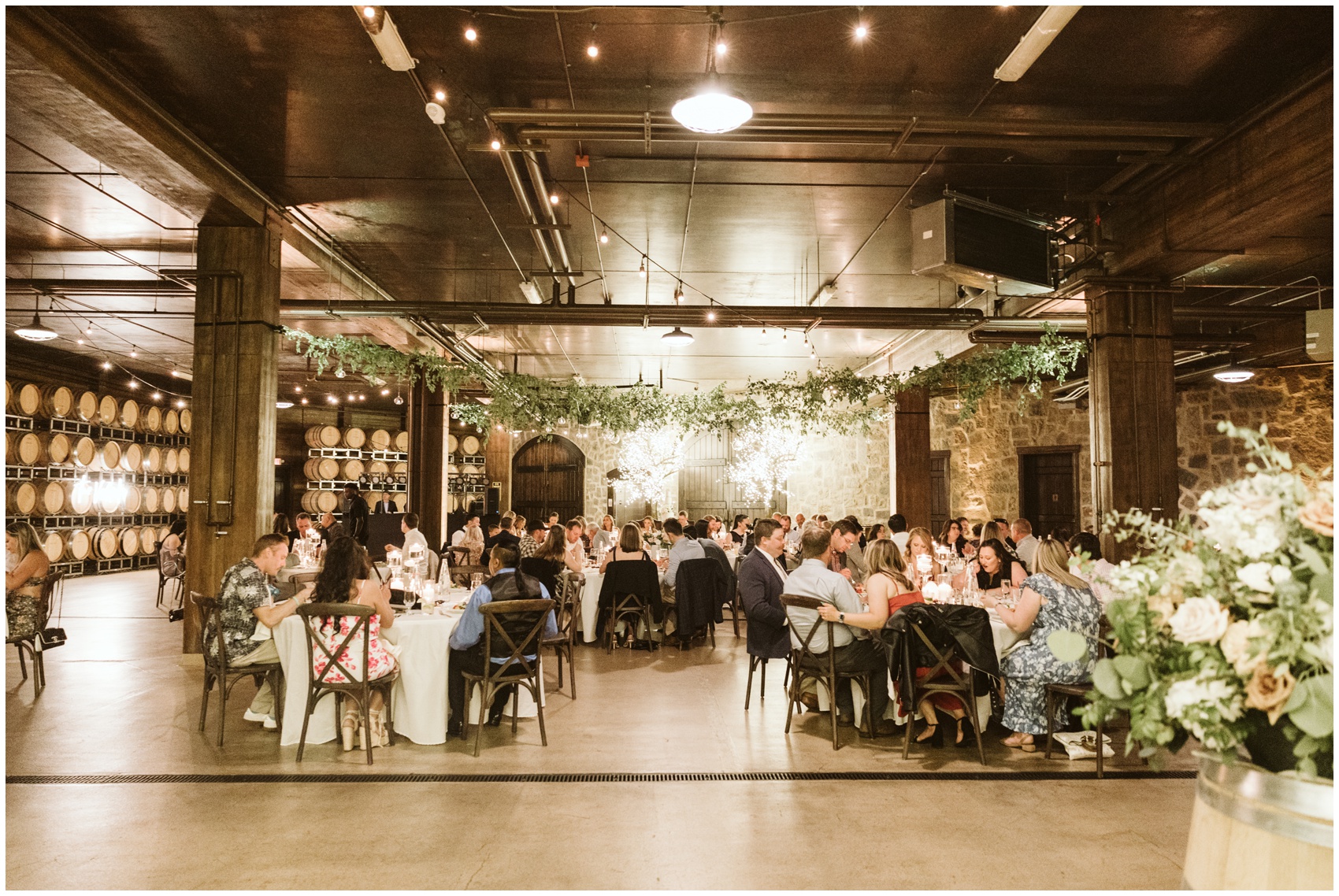 A peak at a swiftwater cellars wedding reception